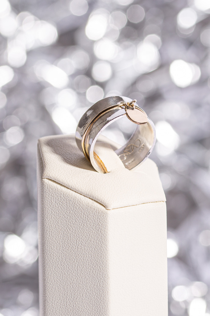 Anello oro e argento - Collezione Ikigai | Gioielleria artigianale Benedetti a Pisa