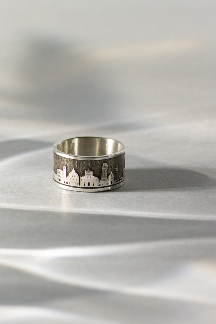 Anello skyline - Collezione PISA'N'LOVE | Gioielleria Artigianale Benedetti a Pisa
